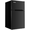 Vevor Mini Fridge 3.2 Cu. Ft. Two Door with Freezer Adjustable Temp Reversible Door New