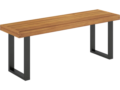 Costway Acacia Wood Outdoor Patio Dining Bench 48
