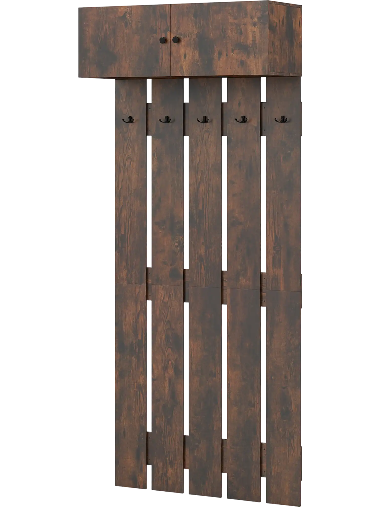 Costway Entryway Wall Mounted Coat Rack Hall Tree 64115068 New