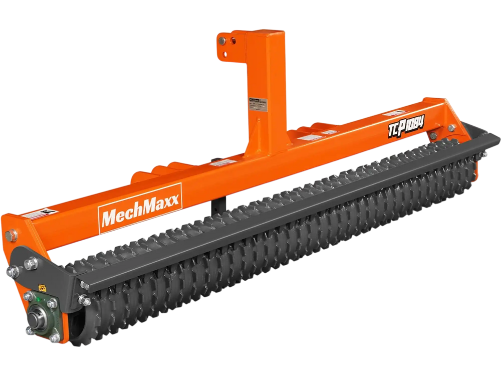 84" Cultipacker with 37 Ductile Iron Wheels,  Scraper Bar Included,  Category 1 and 2,  3 Point Hitch Tractor Attachment,  TCP1084