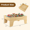 Train and building block table with reversible top, 84-piece set included, perfect for collaborative play and.