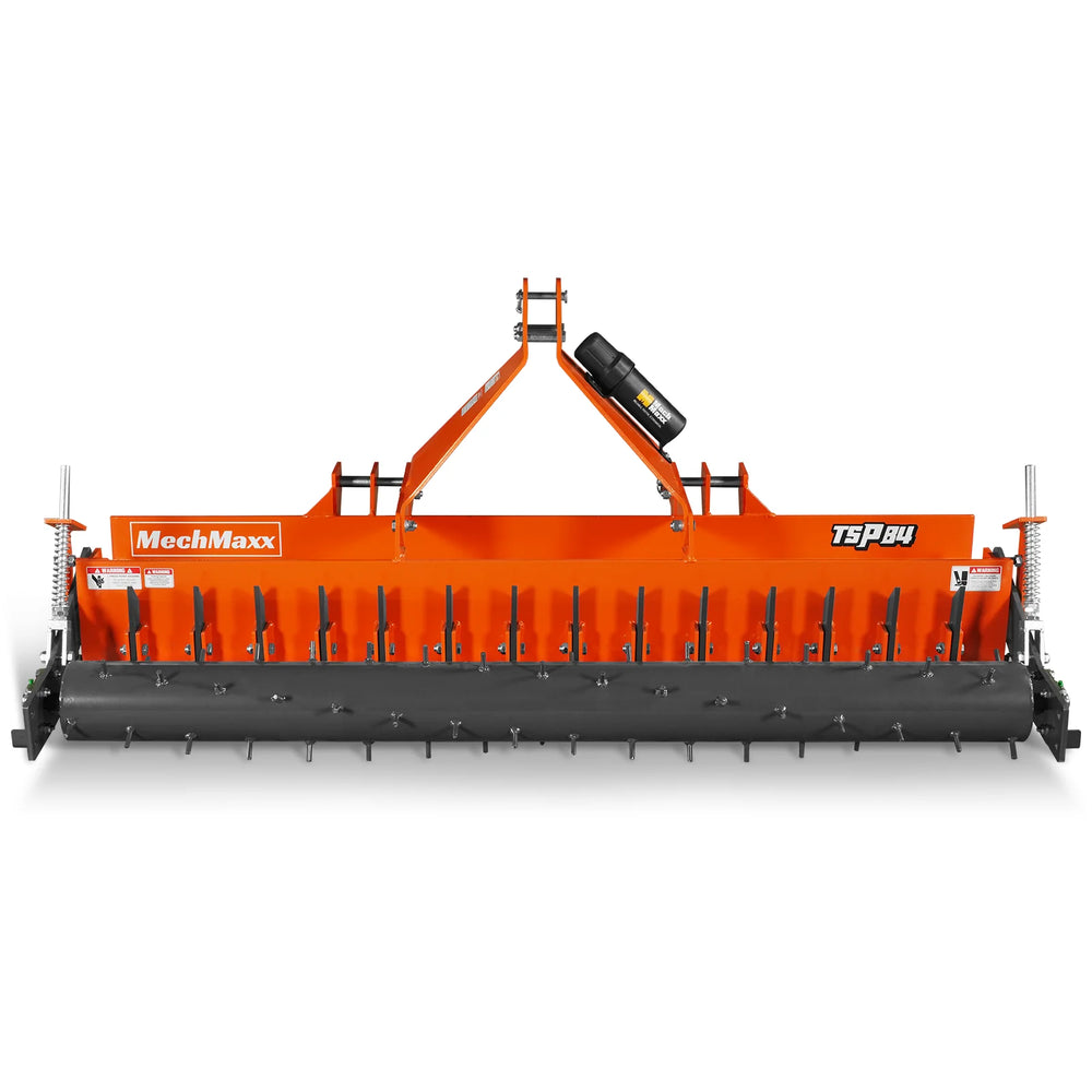 84" Heavy Duty Soil Pulverizer,  Single Spiked Roller,  29 Shanks,  Category 1 and 2,  3 Point Hitch Tractor Attachment,  TSP84