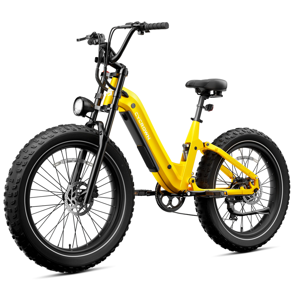 Cycrown Roma ST Electric Bike All-Terrain Step-Through Frame 1500W 28 MPH 90 Mile Range 48V New