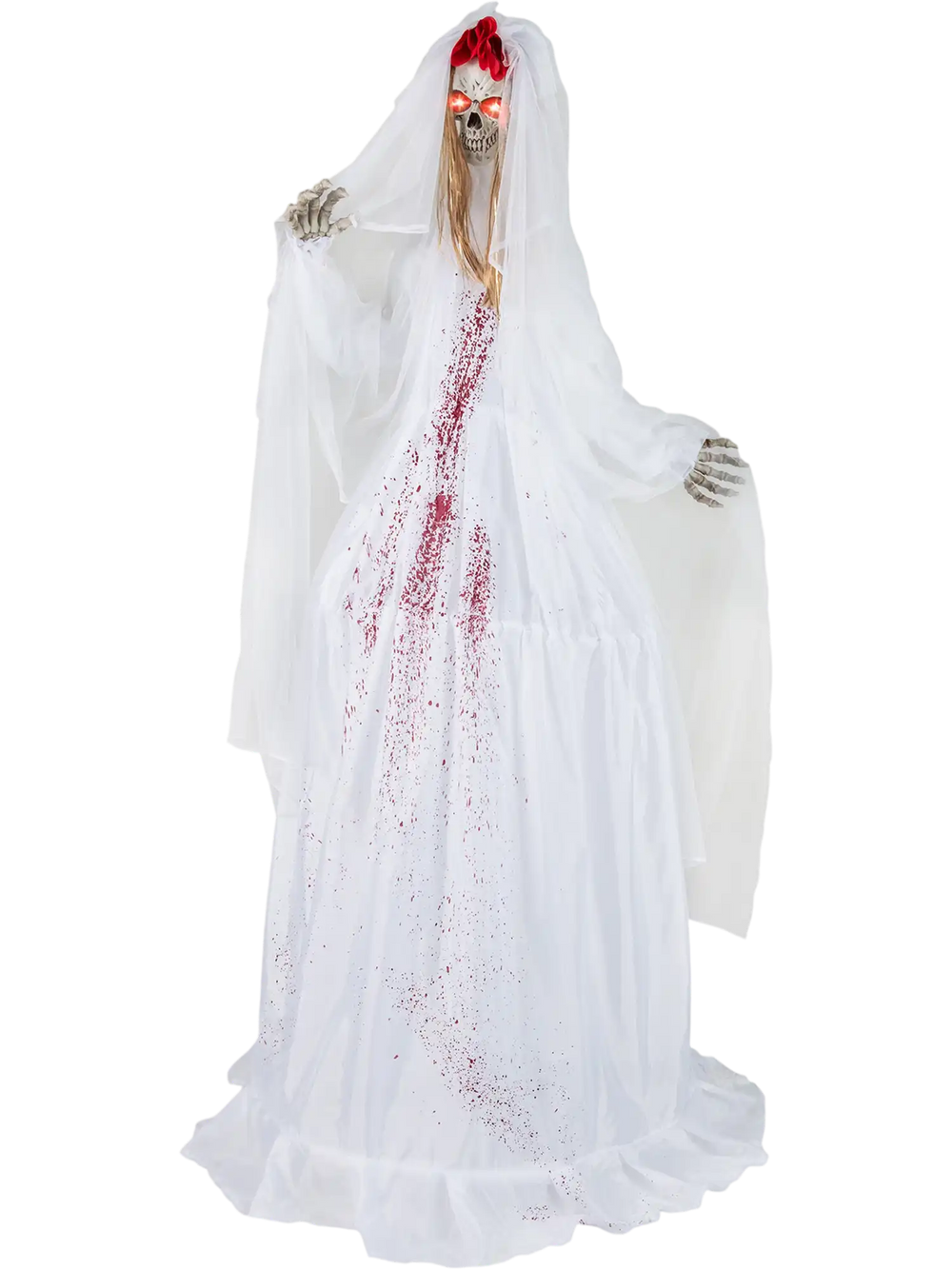 Halloween Animatronic Standing Bride 7.2 FT Haunted House Decoration
