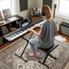 88-Key Electric Piano Keyboard with Adjustable Stand and  Portable Bag-Black - Gallery View 1 of 10