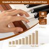 Close-up of the 88-Key Graded Hammer Action Weighted Keyboard showcasing the graded key response and design features.