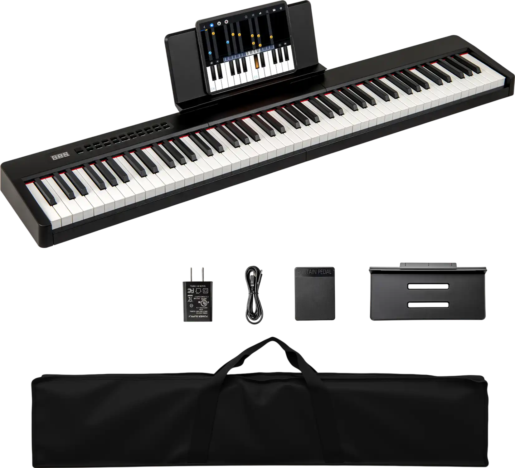 Costway 88-Key Velocity-Sensitive Piano Keyboard French DREAM Audio Source 95169251 New