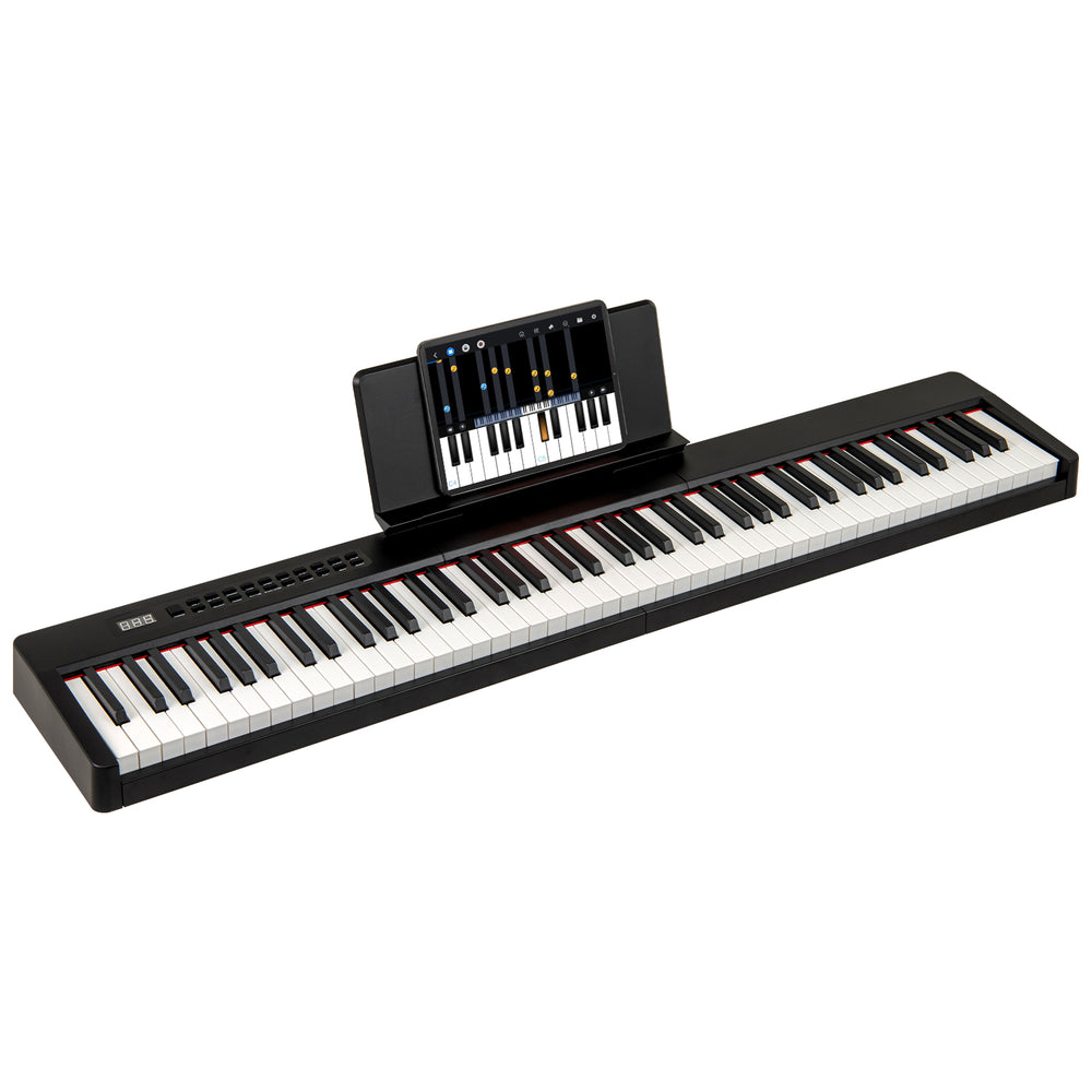 88-key black piano keyboard with French DREAM audio source, dual keyboard function, and rechargeable battery for.