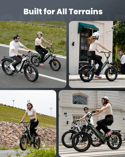 isinwheel U8 Pro Electric Bike All-Terrain 1000W 28 MPH 105 Mile Range 48V New
