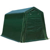Close-up of the outdoor carport shed's durable PE cover, showcasing its waterproof and heavy-duty design for reliable.