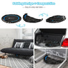 40-inch foldable fitness rebounder with resistance bands, compact design for easy storage and portability, ideal for.