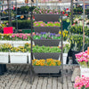 5-tier raised garden bed with flowers, made of durable PP material and iron frame, perfect for planting vegetables and.