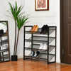 2/3/4 Tiers Flat and Slant Metal Shoe Rack for Entryway Hallway-4-Tier - Gallery View 1 of 12
