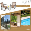 3-piece patio rattan furniture set featuring 2 wicker chairs and a glass side table, perfect for outdoor relaxation.