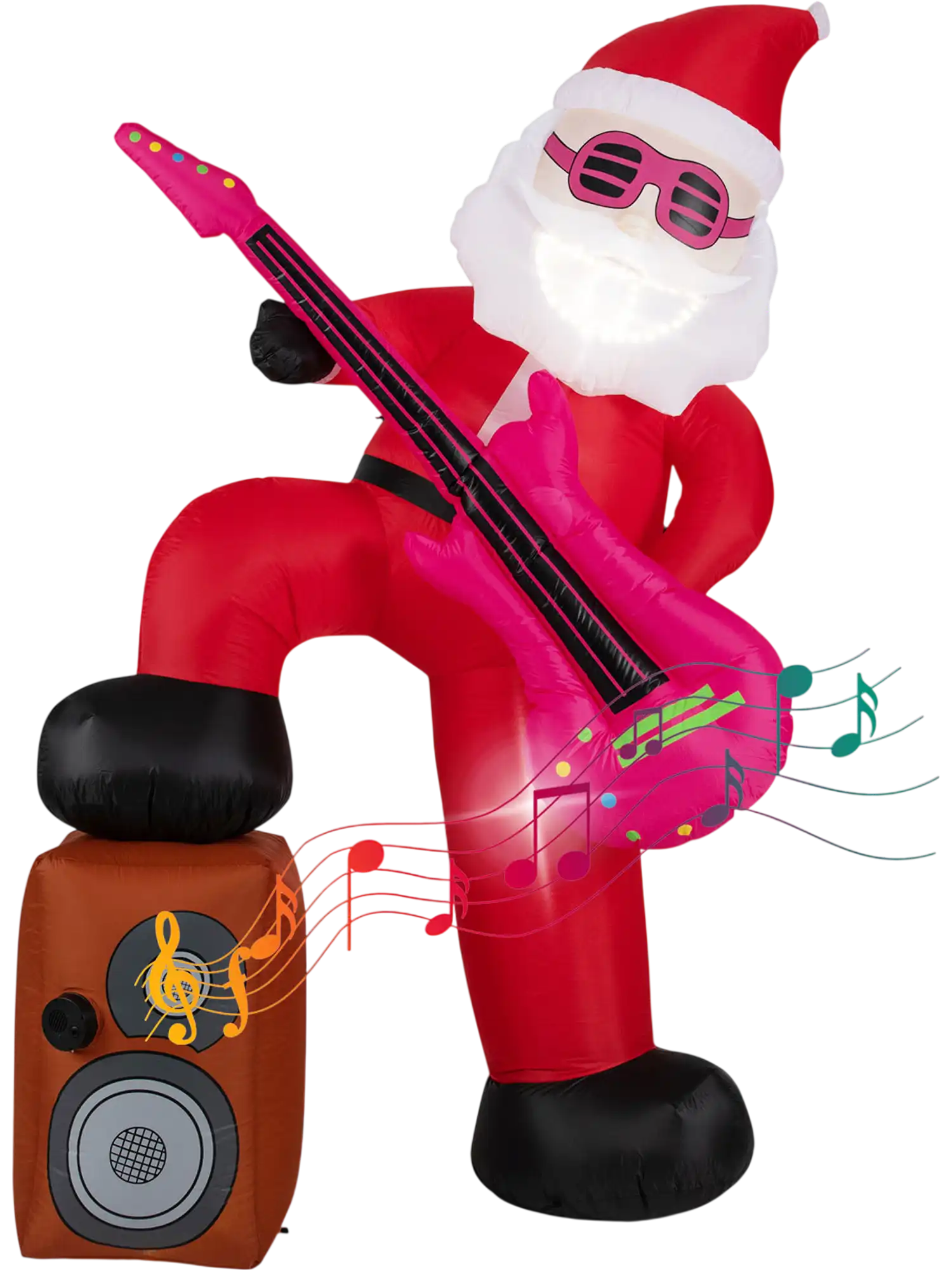Costway 8.4' Inflatable Santa Claus w/ Sound-Synced Light Effect & LED Lights 83347923 New