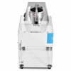 Electric snow cone machine showcasing dual blades and a water-resistant switch, perfect for efficient ice shaving.
