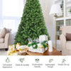 Close-up of the 6 ft PVC artificial Christmas tree showcasing its full-bodied appearance and eco-friendly PVC material.