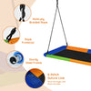 Sturdy 60-inch platform tree swing with adjustable height, made of durable oxford cloth and metal frame for.