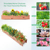 Wooden decorative raised garden bed made of natural fir, ideal for indoor and outdoor planting of various plants.