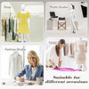 5.8 ft female mannequin with detachable arms and metal stand, ideal for fashion displays and tailoring.