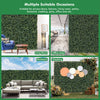 Artificial peanut leaf hedge panels in a living room setting, ideal for decoration and privacy in various occasions.