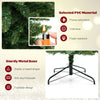 8 FT corner artificial Christmas tree with 1137 branch tips and 360 warm white LED lights, ideal for small spaces.