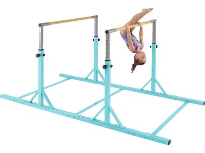 Costway 8' Double Horizontal Bars Adjustable Height Width Kids Gymnastics Trainer 51175311 New