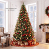 8 FT Artificial Christmas Tree with 1450 Full Branch Tips and Folding Metal Stand - Gallery View 1 of 9