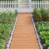 8 FT Wooden Garden Pathway with Non-Slip Surface for Patio - Gallery View 2 of 11