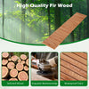 8 FT Wooden Garden Pathway with Non-Slip Surface for Patio - Gallery View 6 of 11