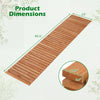 8 FT Wooden Garden Pathway with Non-Slip Surface for Patio - Gallery View 5 of 11