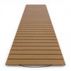 8-foot outdoor pathway boardwalk in brown, featuring a straight design for easy roll-out and placement in outdoor.