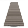 8 ft outdoor garden pathway with weatherproof HDPE, non-slip surface, and rustic wood-grain design for versatile use.