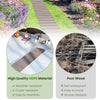 8 ft outdoor garden pathway made of weather-resistant HDPE, featuring a non-slip surface and metal wire connection for.
