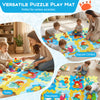 Colorful 8-piece educational interlocking baby play mat featuring animals and numbers, ideal for home, daycare, and.