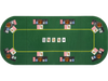 79 x 36 inch foldable poker table top with cup holders, accommodating 8 players for game nights and gatherings.