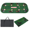 79-inch foldable poker table top with cup holders, designed for 8 players, includes carrying bag for easy transport.
