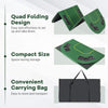 79-inch foldable poker table top with cup holders, quad-fold design for easy setup, ideal for 8 players and transport.