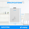 Marey G6FLP GAS 6L 1.58 GPM 42,000 BTU Liquid Propane Tankless Water Heater Open Box