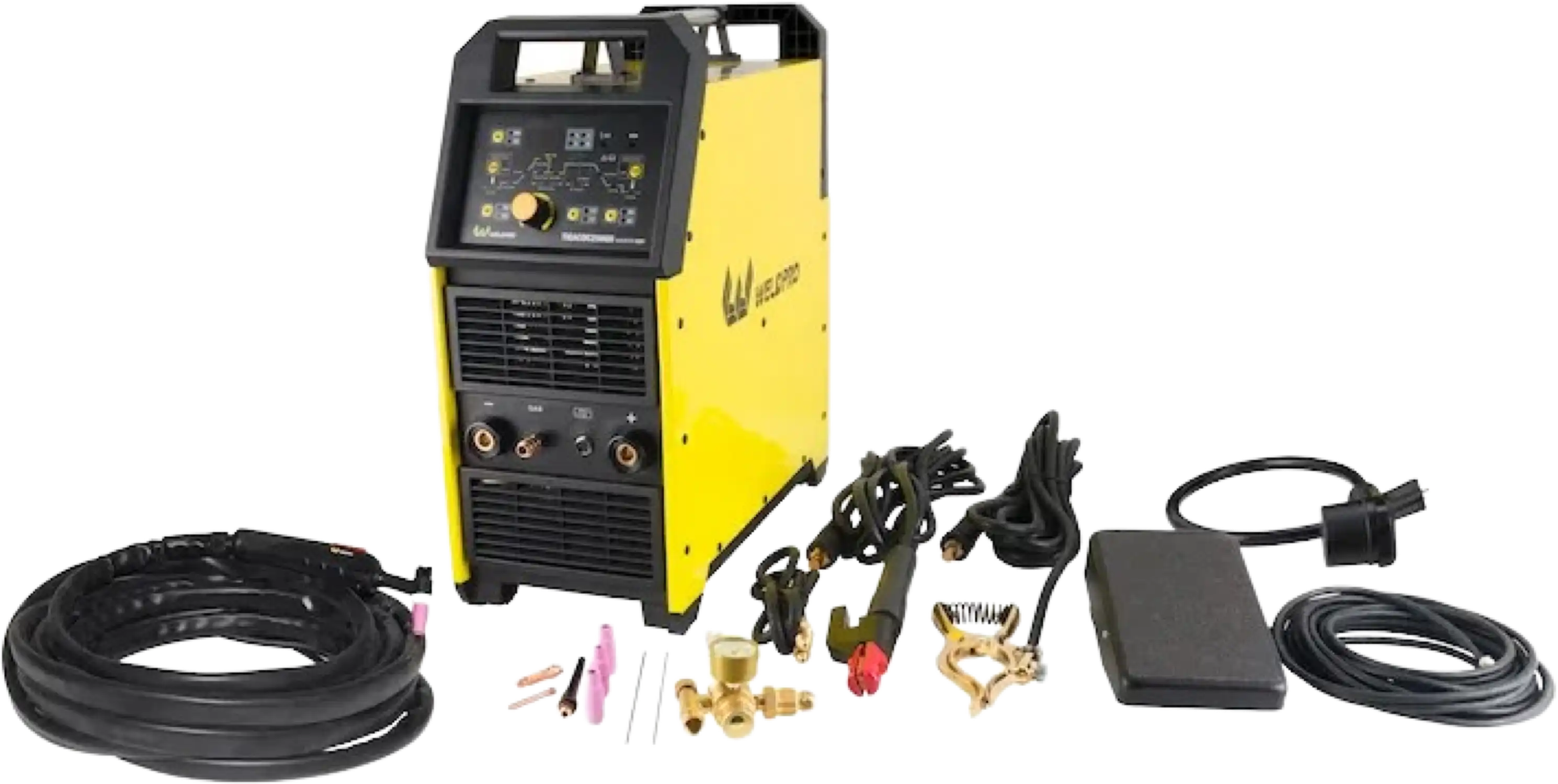 Weldpro TIGACDC250GD AC/DC TIG20 Welder with W300 Water Cooled Torch and Cart SP2004 New