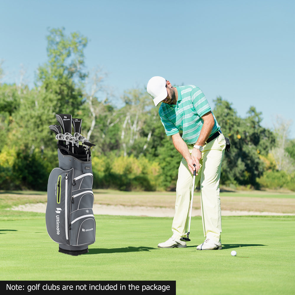 9.5 Inch Lightweight Golf Cart Bag with 15 Way Top Dividers-Green - Gallery View 1 of 10