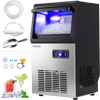 90 LBS/24H Commercial Nugget Ice Maker with Self-Cleaning