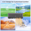 GreyVolt 9100 BTU mini split AC with 4-in-1 design, offering cooling, heating, drying, and fan functions for large.