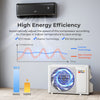 GreyVolt Series 9100 BTU mini split AC unit with inverter technology, WiFi enabled, for efficient cooling and heating.