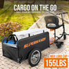 Super Handy GUT157 Foldable Follow Behind Wagon 155 lbs Capacity Compatible with GUT112/GUT140/GUT142/G Mobility Scooters New