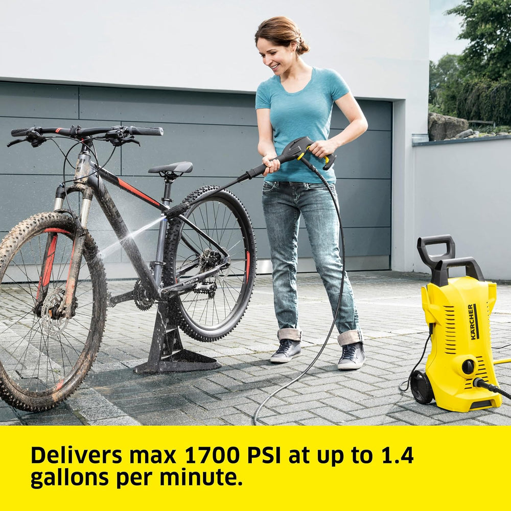 Karcher K2 Power Control Electric Pressure Washer 1700 PSI 1.4 GPM with 2 Lances New