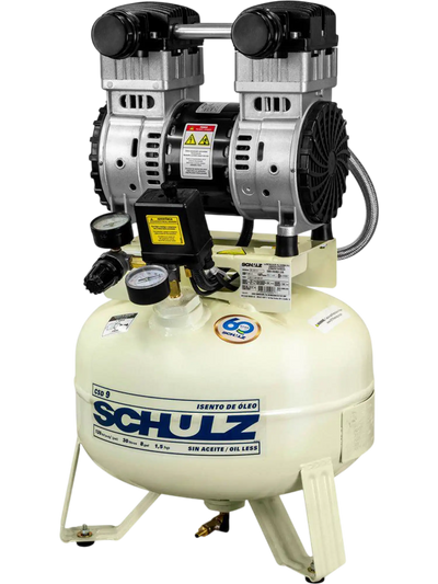Schulz Oil Less Air Compressor 1.5 HP 8 gal. Single Stage 115V 1-Phase 3.7 CFM 120 PSI CSD 9/08 New