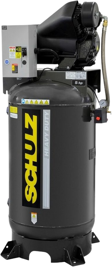 Schulz Audaz MCSV Air Compressor 5 HP 80 gal. 2-Stage 230V 3-Phase Vertical New