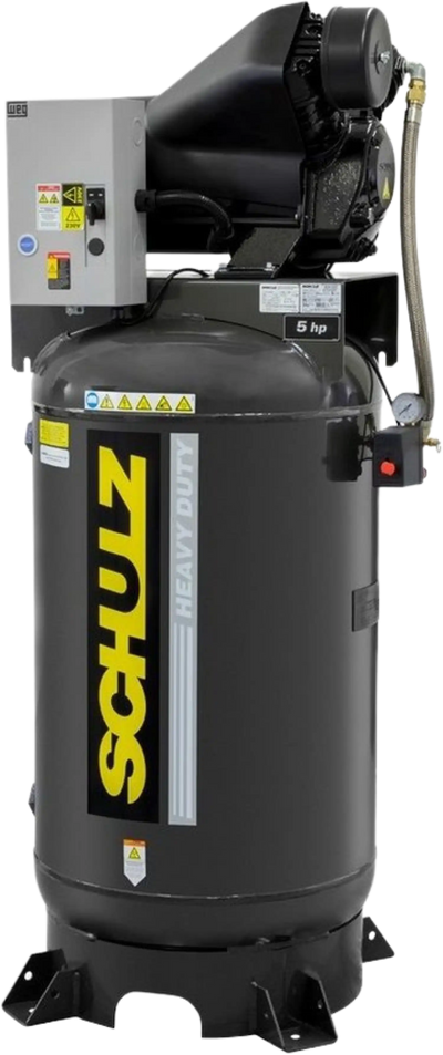 Schulz Audaz MCSV Air Compressor 5 HP 80 gal. 2-Stage 230V 3-Phase Vertical 932.9363-0 New
