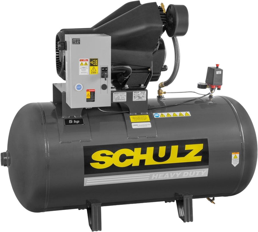 Schulz Audaz MCSV Air Compressor 5 HP 80 gal. 2-Stage 230V 1-Phase Horizontal New